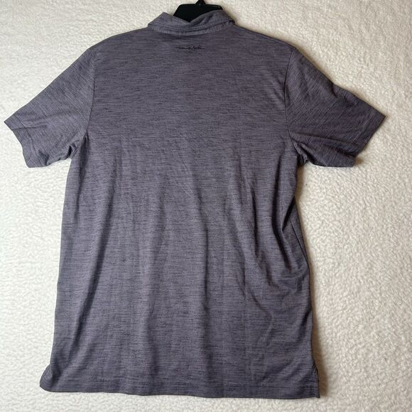 Travis Mathew Polo Heather Purple Short Sleeve Skate Casual Golf Stretch L - Picture 2 of 8